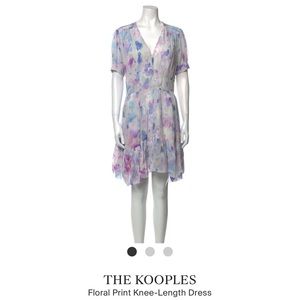 The Kooples Floral Print Knee Length Dress